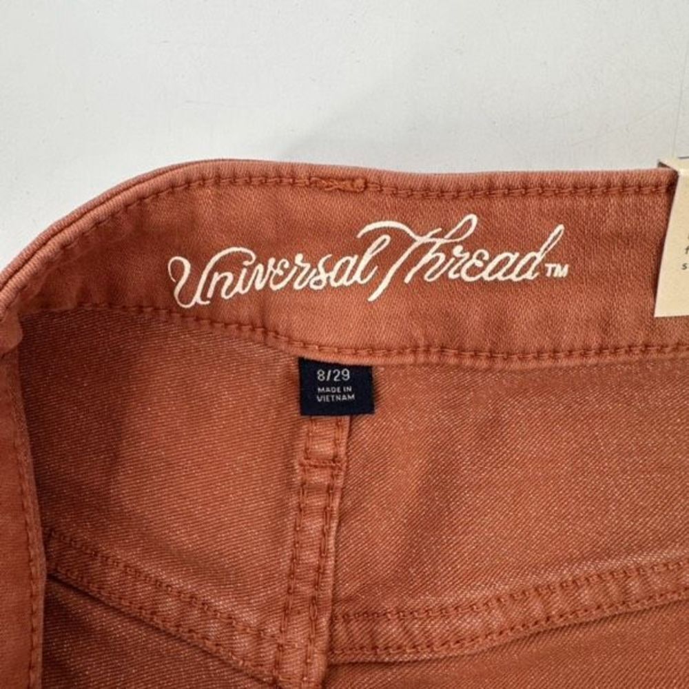 NWT Universal Thread Hi Rise Midi Smooth & Sculpts Shorts Size 6 4” burnt orange - Picture 5 of 10